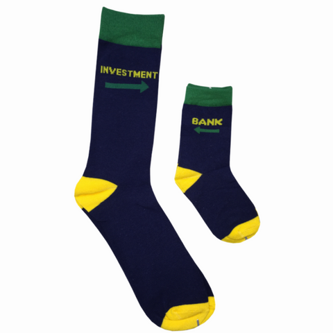 "Investment Bank" Daddy & Me Socks
